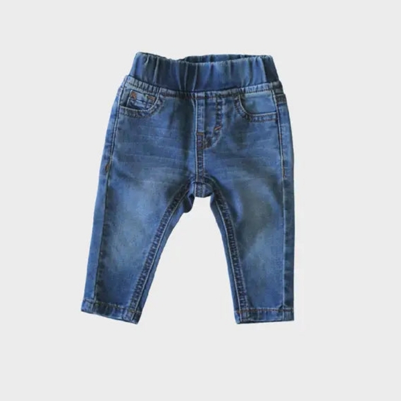 Kids Medium Wash Blue Denim Jeans - Picture 1 of 3
